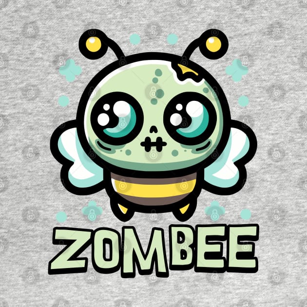 Zombee! Cute Zombie Bee Pun by Cute And Punny